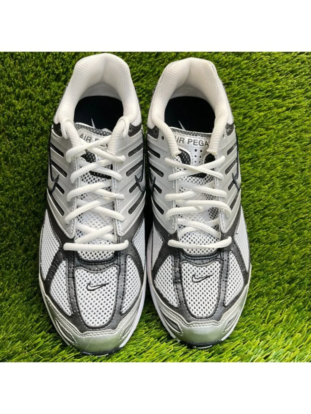 Nike Air Pegasus 2005 Mens Size 9 White Black Silver Running Shoes Sneakers